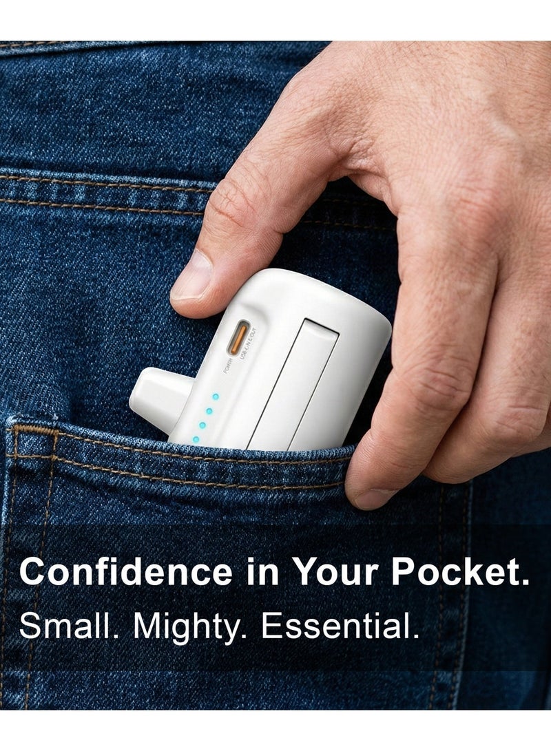 MICRODIA PowerPack Nano Mini 5000mAh Power Bank, PD 40W Portable Charger & Battery Pack Compatible with iPhone 16/15 Series, Samsung S25/S24/S23/S22 Ultra, etc – Black - Image 3